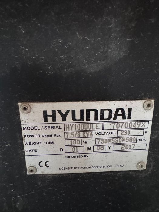 Генератор hyundai