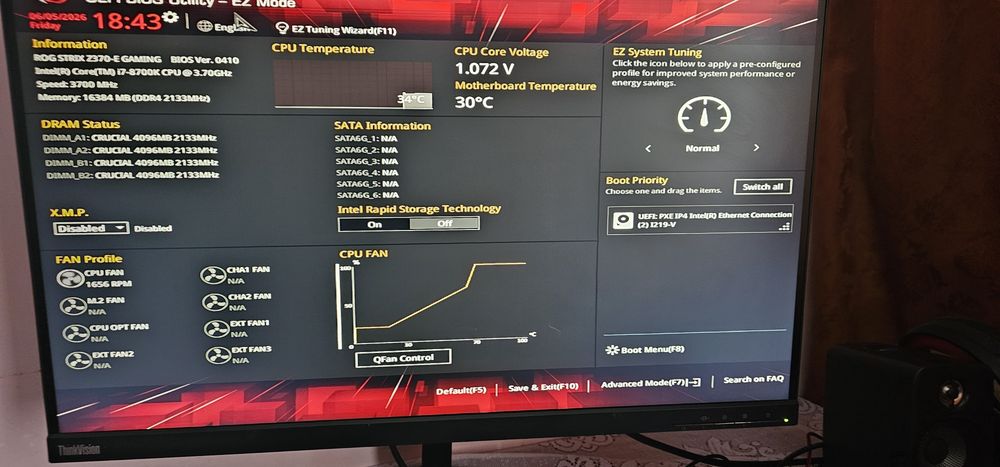 KIT Gaming i7 8700K+ Placa de baza ASUS ROG STRIX Z370-E GAMINGLA 800 RON
