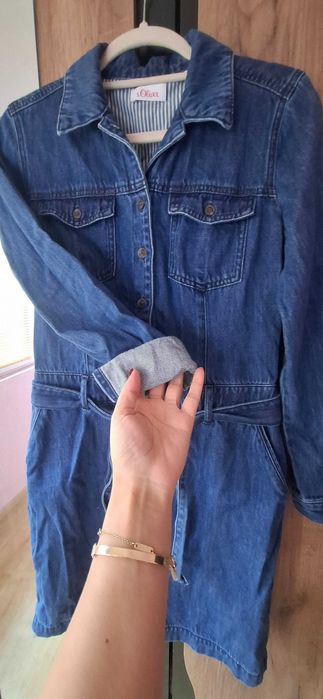 Дънкова рокля- риза