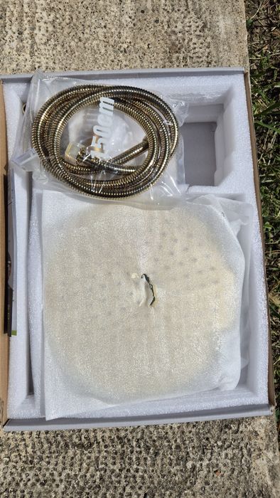 Set de duș incastrat Rea Lungo Brush Gold Auriu
