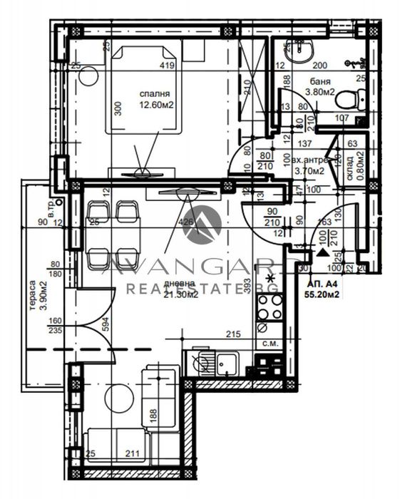 Продава се Двустаен апартамент в Пловдив, Прослав - 67 кв.м за 603 €/кв.м - Снимка #5