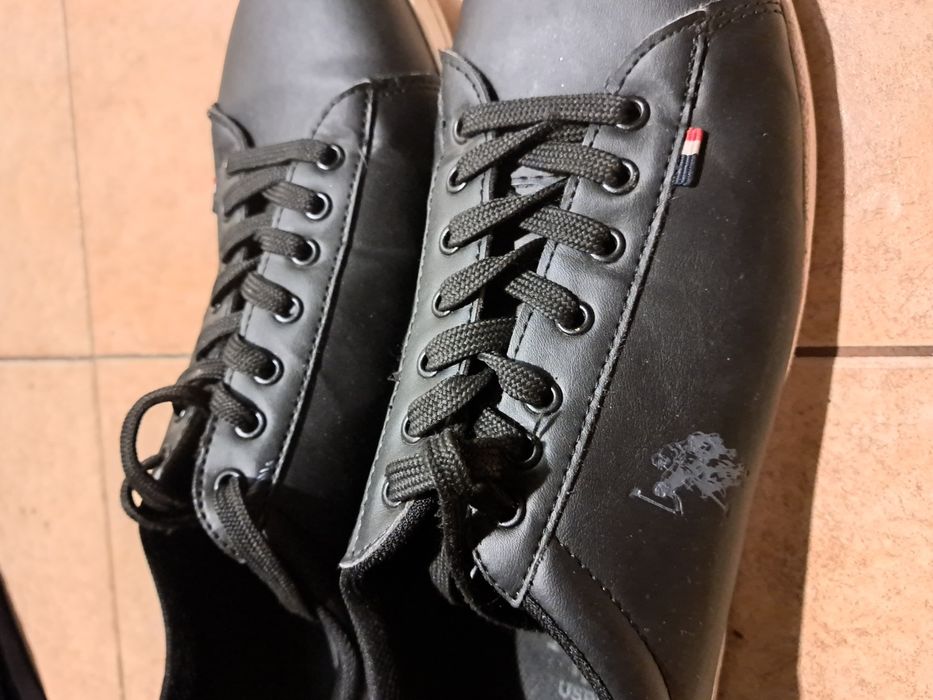 U.S. Polo Assn Чисто НОВИ! Мъжки официални черни кожени обувки