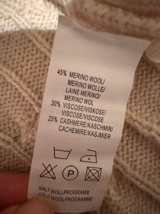 Cardigan merino/vascoza/casmir L/XL