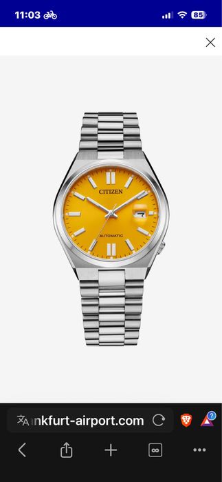 Vand ceas automatic Citizen 40 mm