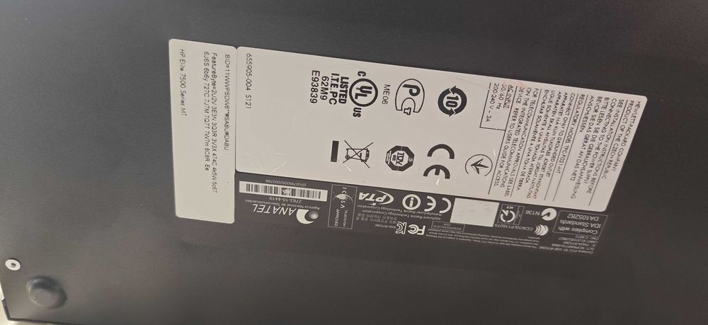 unitate calculator HP elite 7500