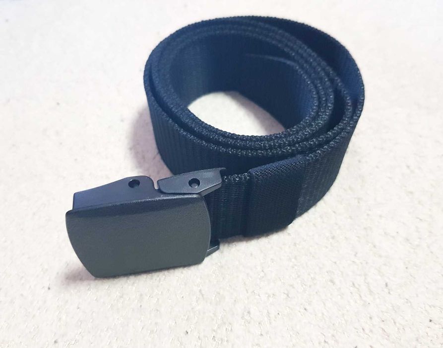 колан с автоматична PVC катарама армейски военен черен колан пвц тока