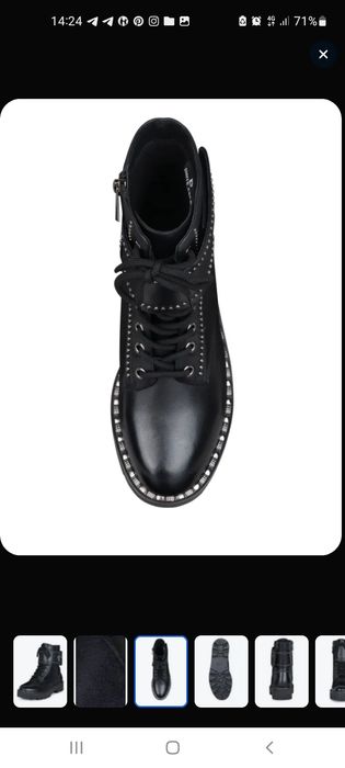 Новые кожаные ботинки Pierre cardin.