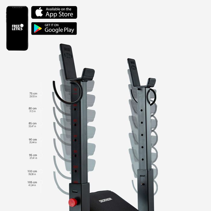 Bancă înclinată pliabilă Bodybuilding - produs resigilat Decathlon