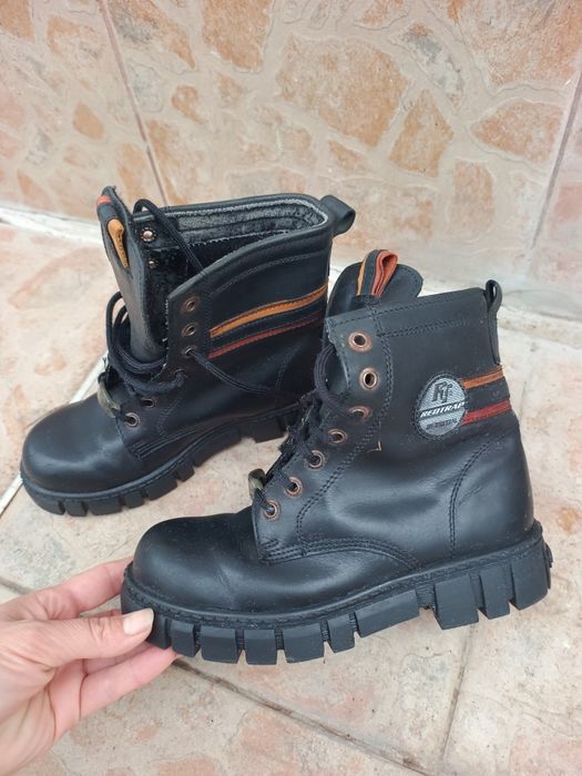 Ghete piele imblanite măr 34
