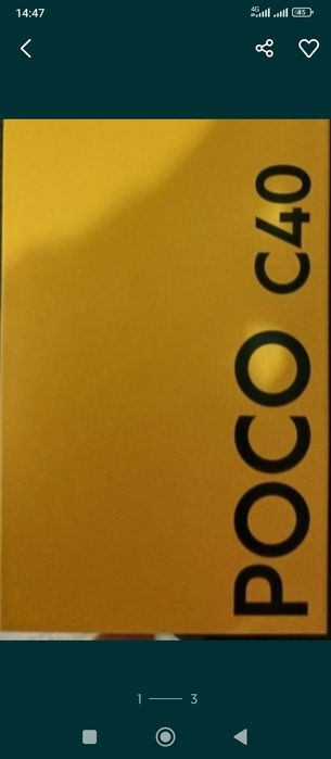 Продам телефон POCO C40 в отличном состоянии.