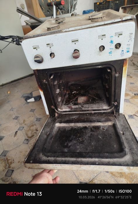 Газ плита 4х конфорок