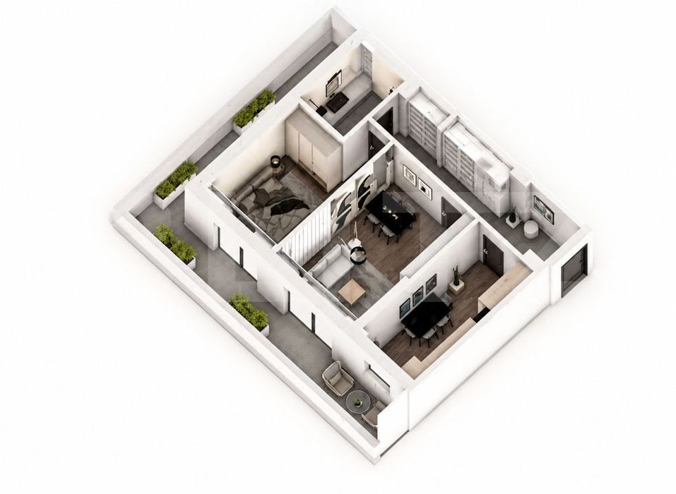 Apartament 2 camere, 82.92 mp, ansamblu 0% Comision Achizitie, Calea S