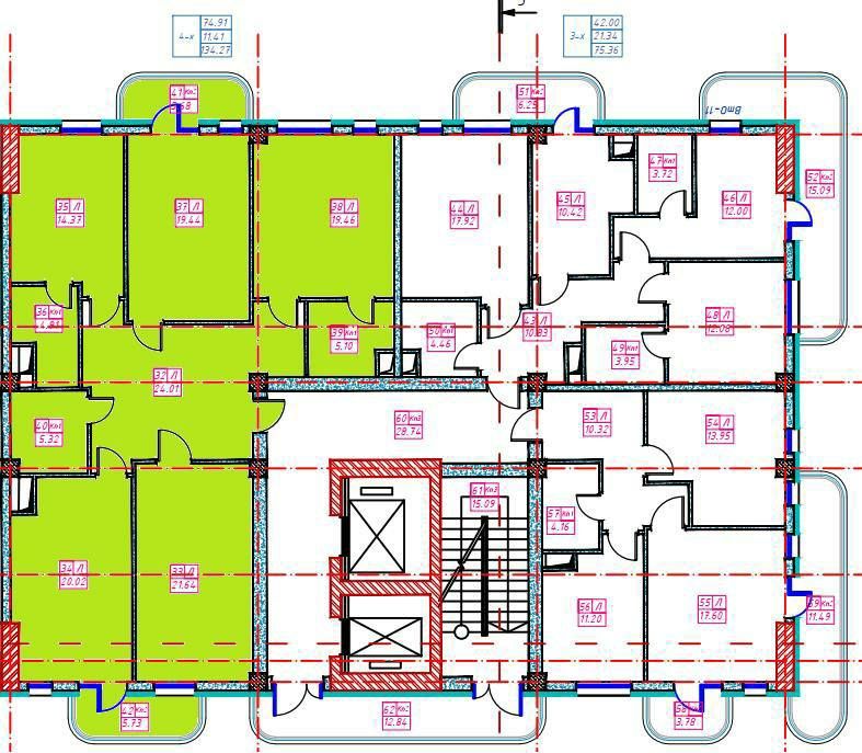 Продажа ЖК Parkwood  4Х Ком 5 Квартир С Кадастром