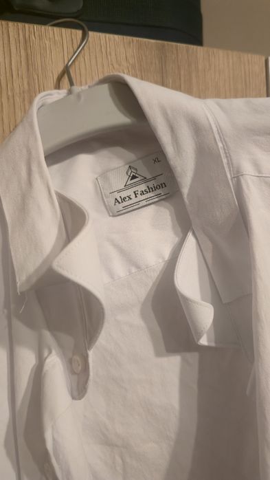 Cămașă albă mire, cu butoni. 100% bumbac