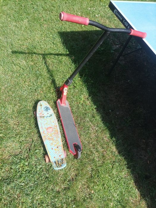 Трюковой самокат(+скейтборд)