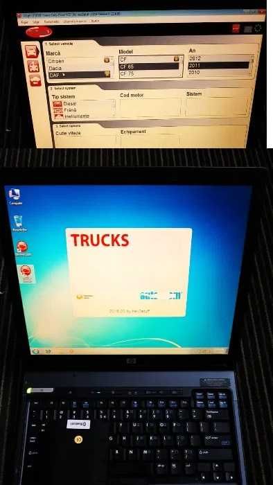 Tester auto Bluetooth + Tableta Panasonic CF20 Diagnoza Turisme+Camion