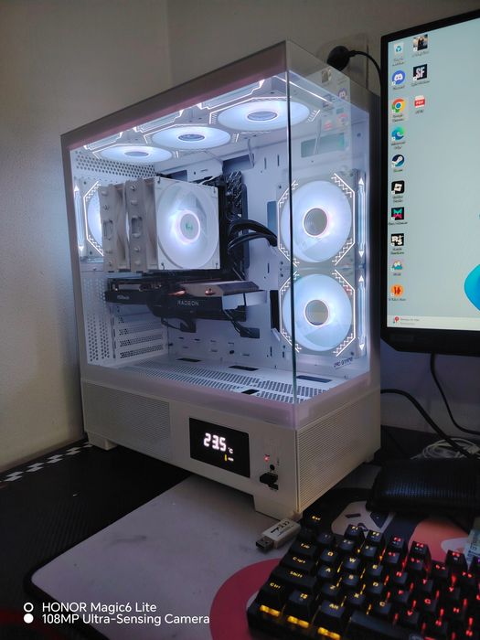 Pc gaming white  rgb