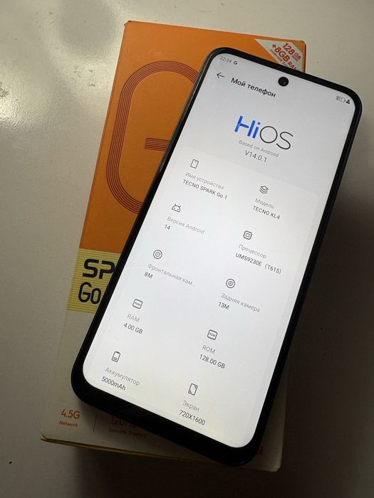 Продам телефон техно спарк go 1