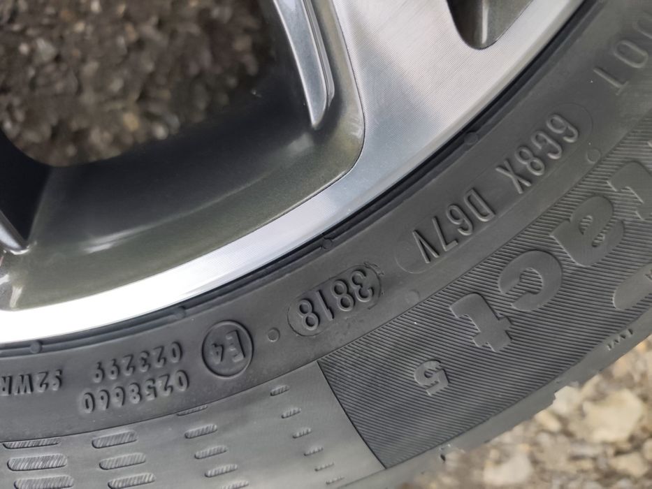 185/55/15" 4бр Continental eco contact 5,dot3818,7mm