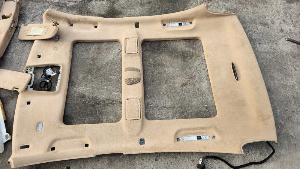 plafon interior piele alcantara bej Mercedes S class W221 S320 S500