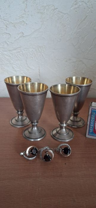 Серебро рюмки. Комплект женский