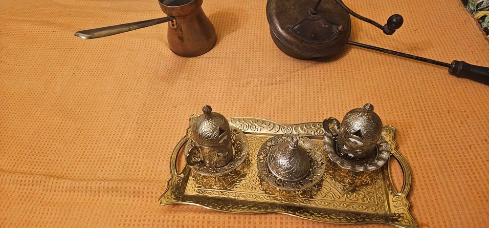 set servire cafea turceasca la nisip