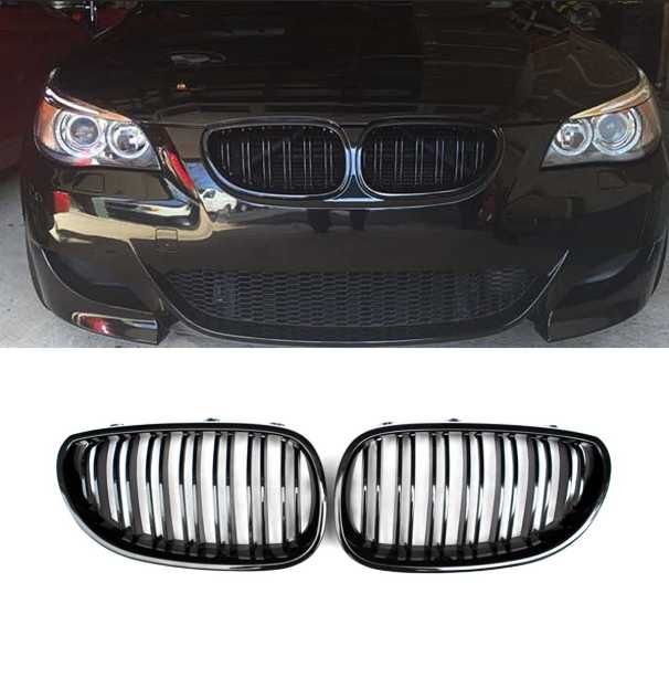 Grile Duble M / Negru Lucios / BMW Seria 5 E60 E61