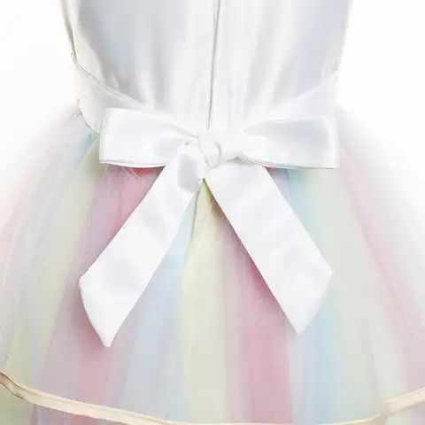 Разкошна рокля Барби  Еднорог с подарък ЖЕЗЪЛ!