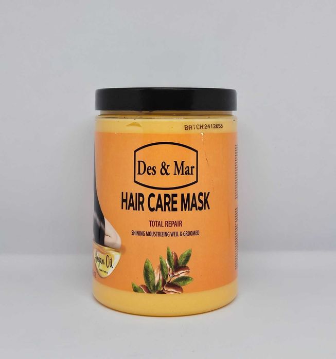 Маска за коса с арганово масло за подхранване и блясък Des&Mar 1000 мл