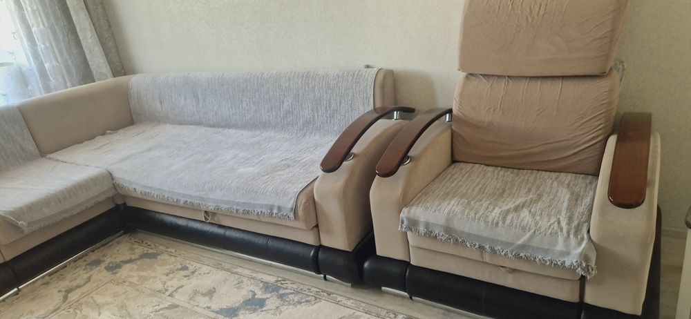 Диван и кресло раздвижной