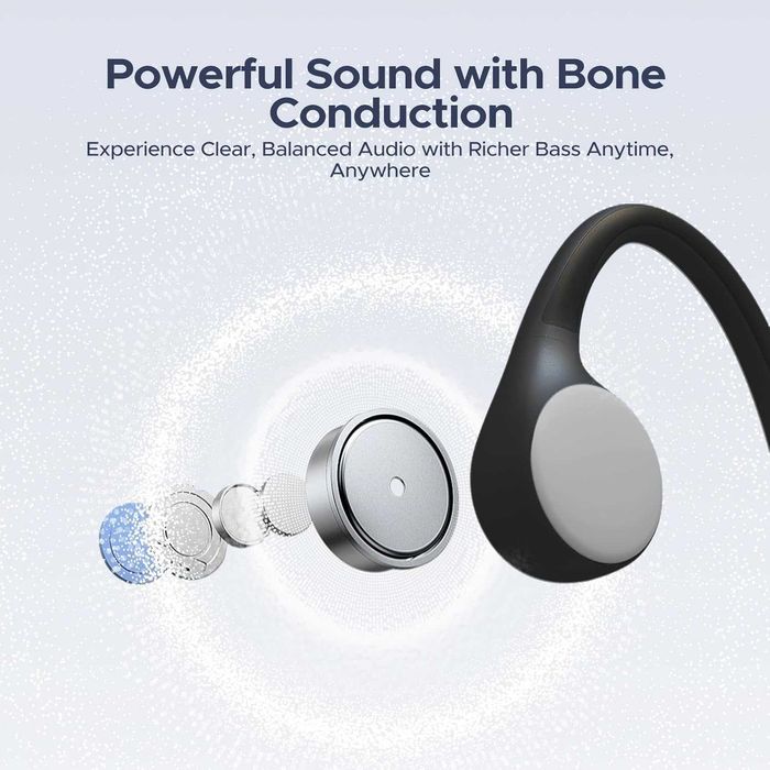 Слушалки DOOGEE с костна проводимост, спортни Bluetooth слушалки