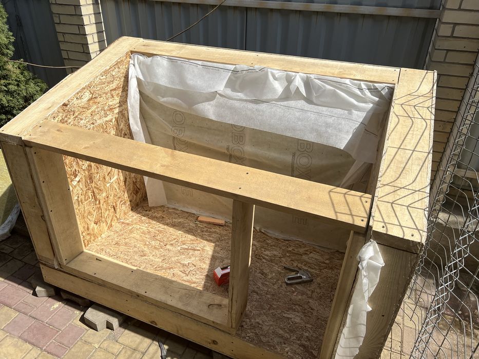 Будка для собаки утепленная 150мм утеплитель