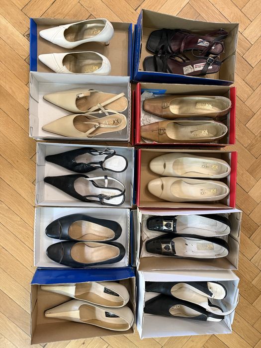 10 perechi pantofi de dama din piele