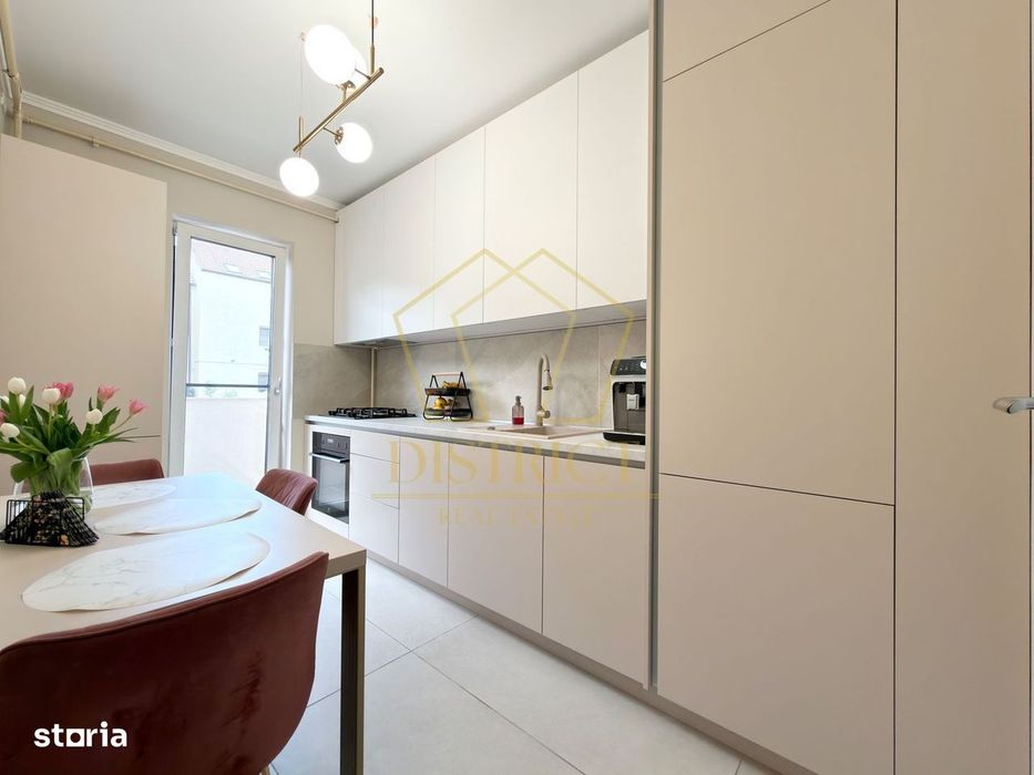 Apartament cu 2 camere mobilat si utilat decomandat la asfalt in Giroc