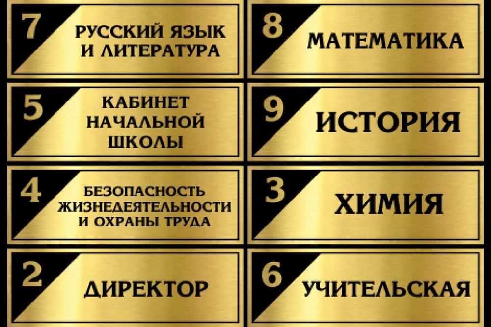 Эшик учун табличка (етказиб бериш бепул)