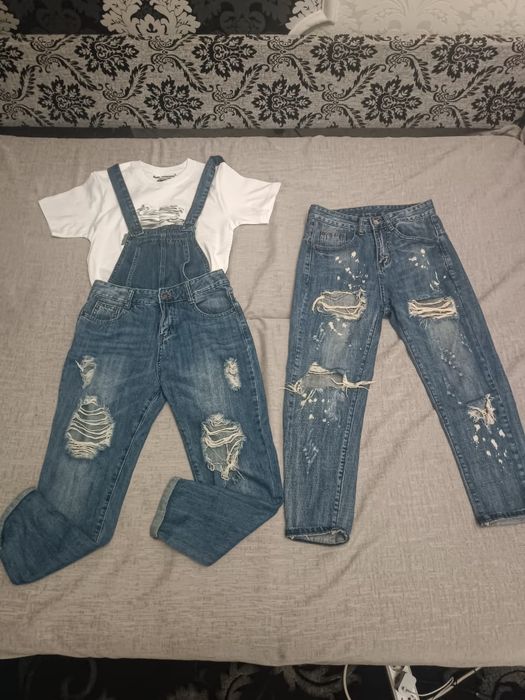 Продам джинсовый комбинезон и джинсы