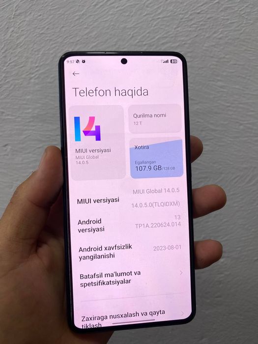 Xiaomi 12t karopka bor