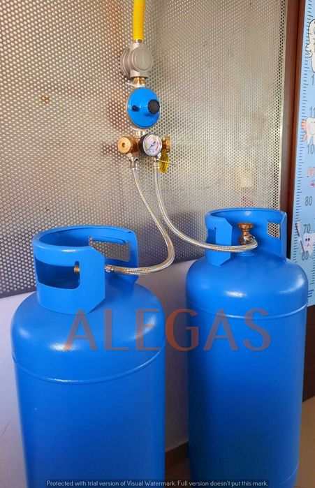 Kit complet cu 2 butelii GPL 80L pt centrale 28-35 Kw