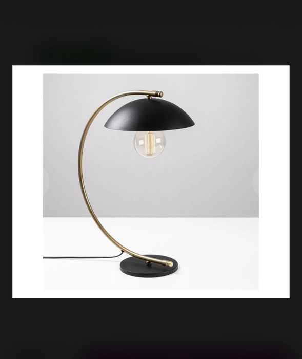 Lampa de masa culoare negru/ auriu