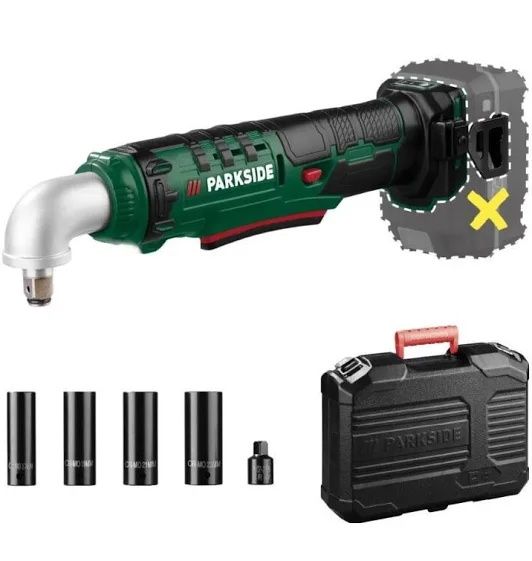 Cheie de insurubat, cu impact  unghiulara Parkside pe acumulator 20V