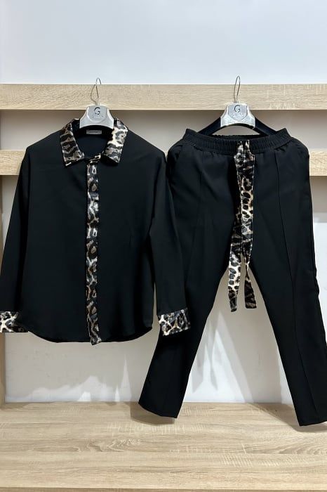 Compleu negru leopard