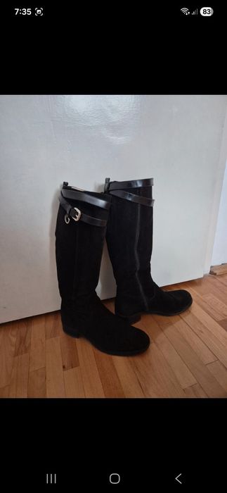 Cizme Musette piele intoarsa