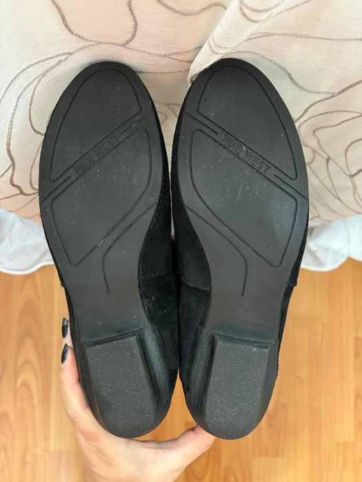 Cizme Nine West, piele intoarsa