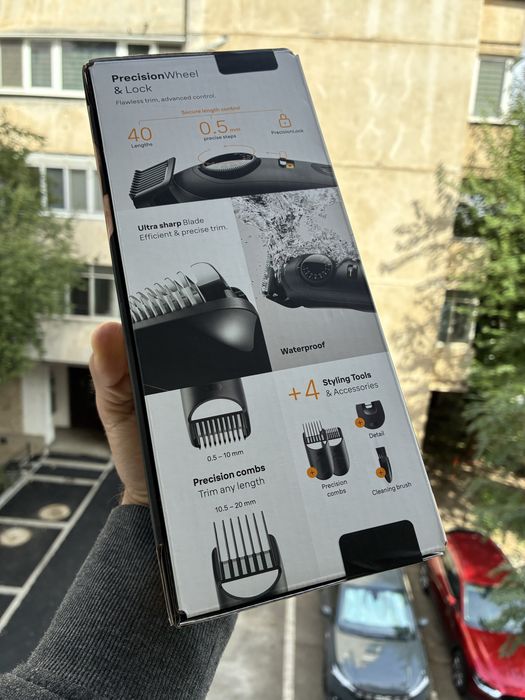 Aparat de tuns barba BRAUN Seria 5 BT5520, acumulator, 120 min autonomie, negru