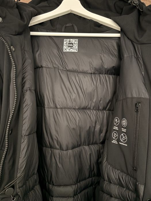 Мъжко Зимно Черно Яке Парка OVS
