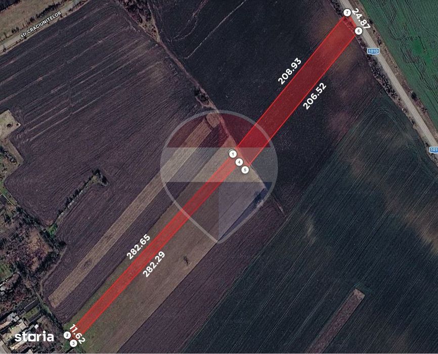 Teren agricol EXTRAVILAN - 8166 mp, Ghighiu — acces DN1A si A3