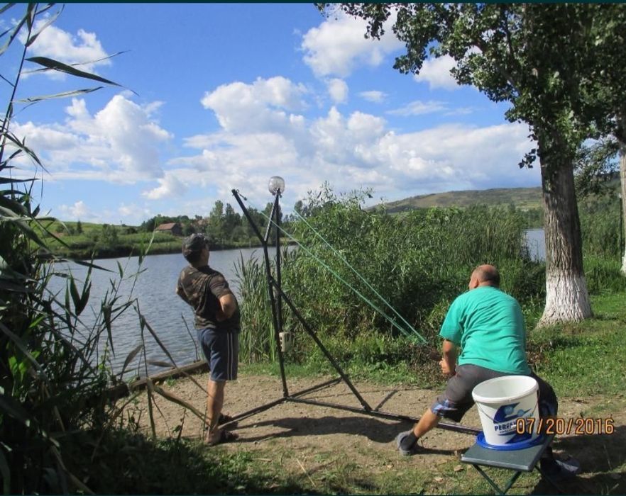 Catapulta nadire pescuit, distanța până la 170m