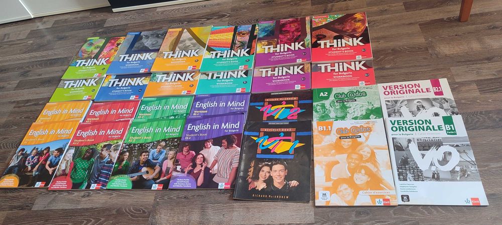 Think for Bulgaria A1, A2, B1, B1.1 , B2.1 / English in Mind A1, A2.1, A2.2 , B1.1 / VI 1 - 2