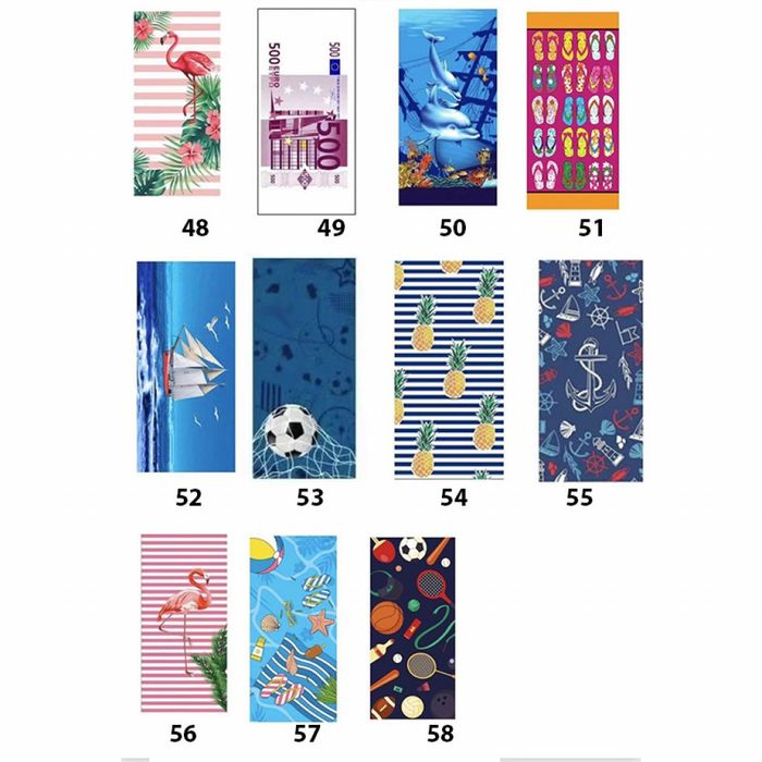 Намаление! Плажна кърпа 80 различни модела!