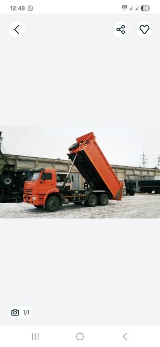Услуги Камаз щебень и песок вывоз мусор